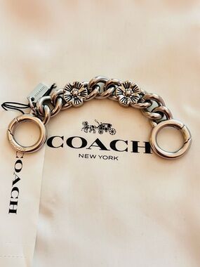 Coach Tea Rose Keychain/ Bag Charm/ Extender